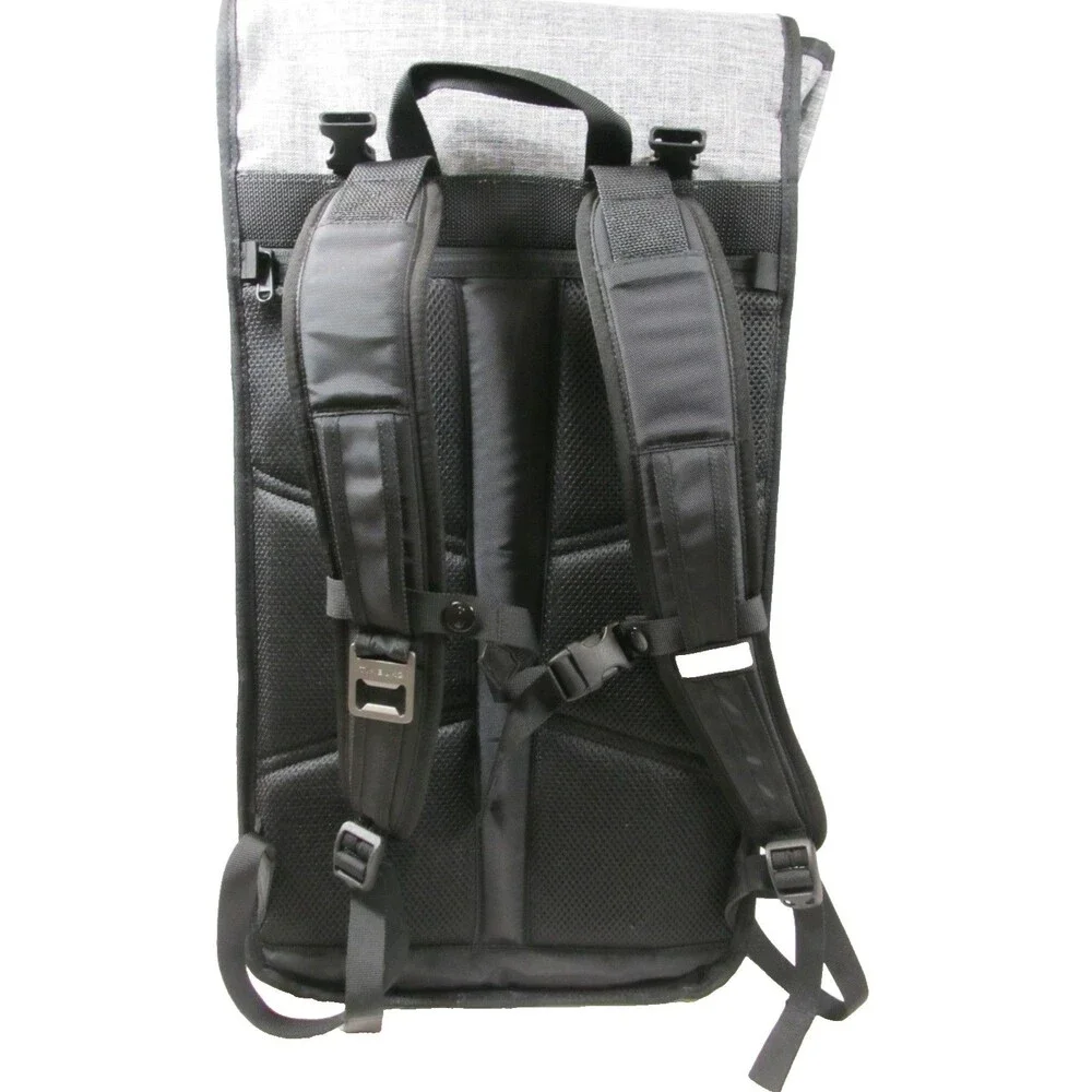 Timbuk2 Prospect Laptop Backpack Heather Gray Orange Roll‑Top NWOT